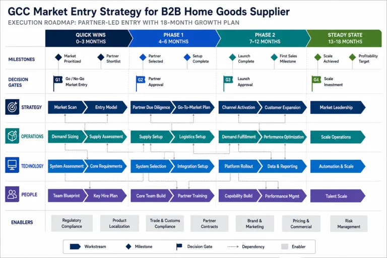 GCC Market Entry Strategy for B2B Retail Supplier