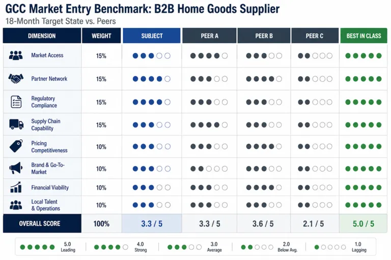 GCC Market Entry Strategy for B2B Retail Supplier