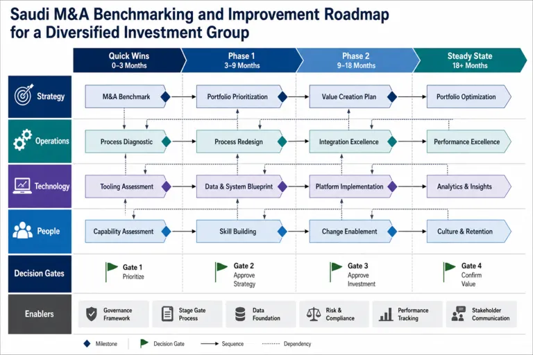 Saudi M&A Benchmarking for a Diversified Investment Group